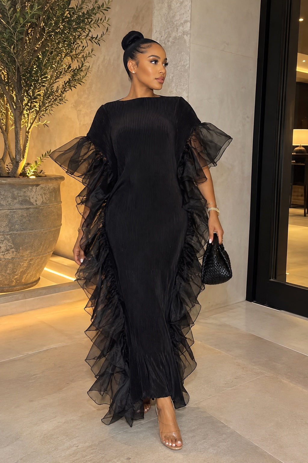 Midnight flutter dress