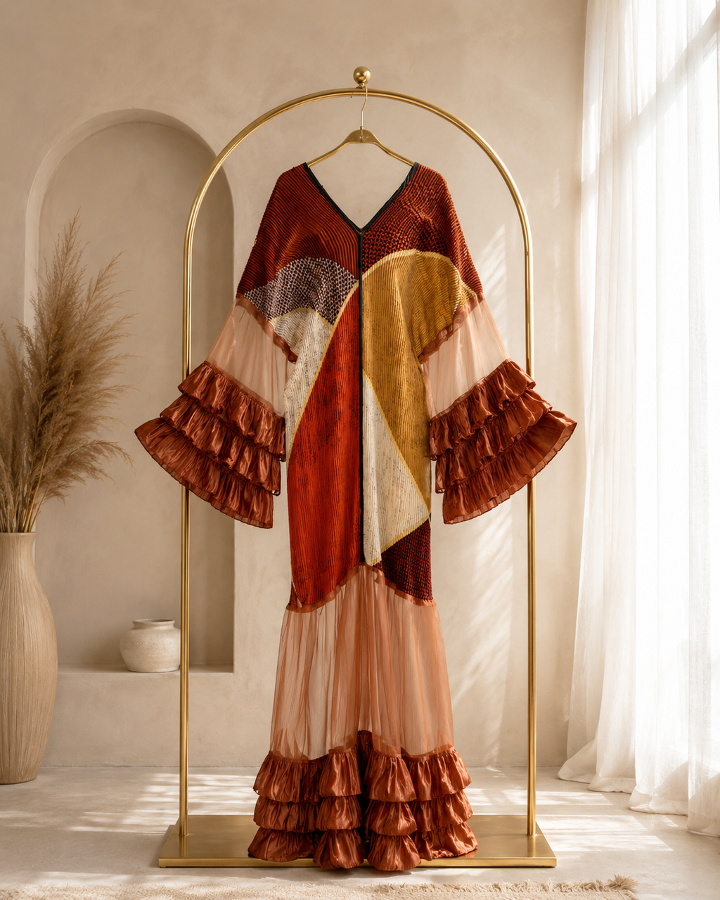 Earth tone dress (Pre-order)