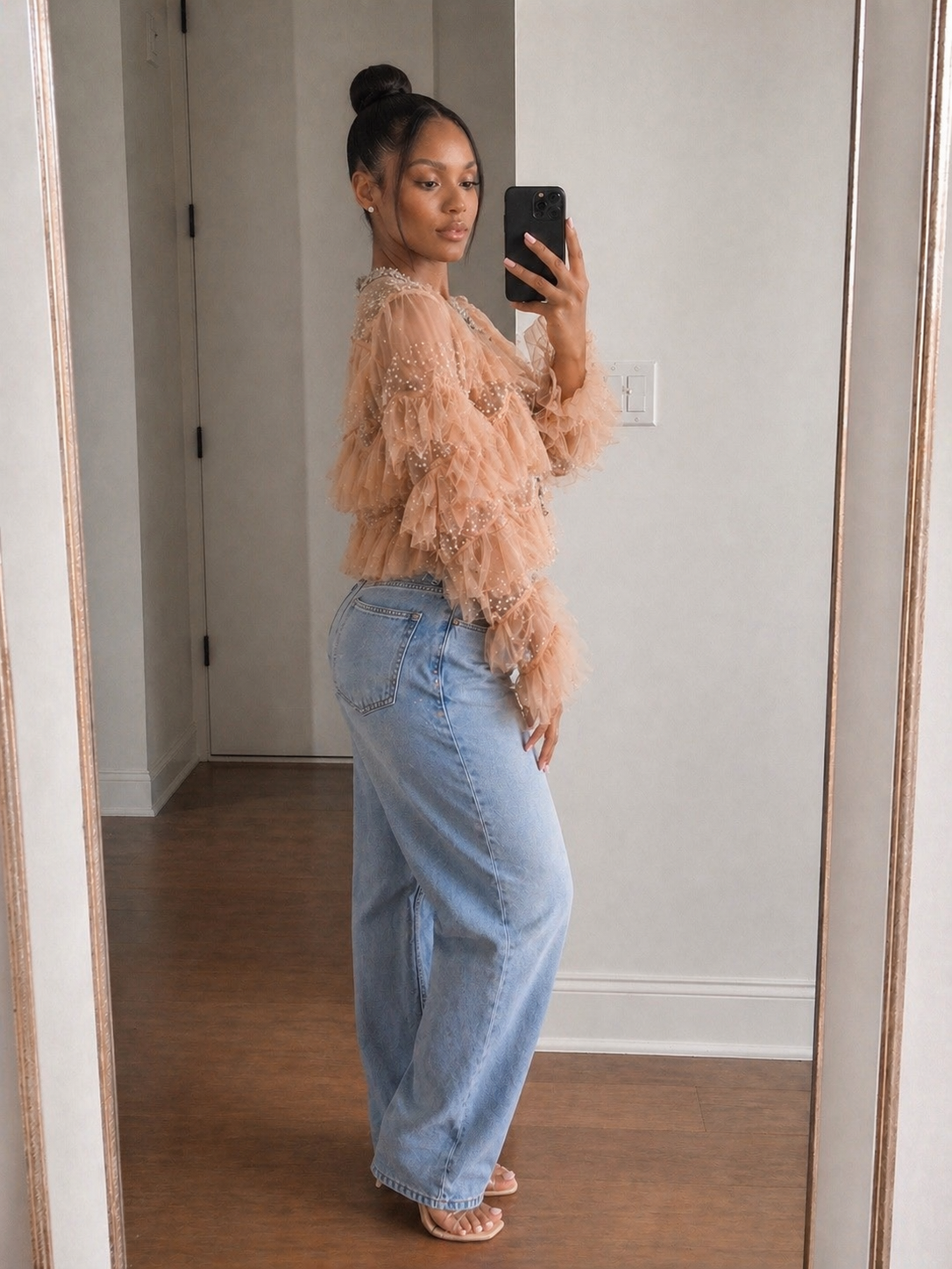 Main event ruffled top (Pre-order)