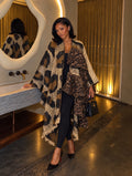 Safari ruffle poncho